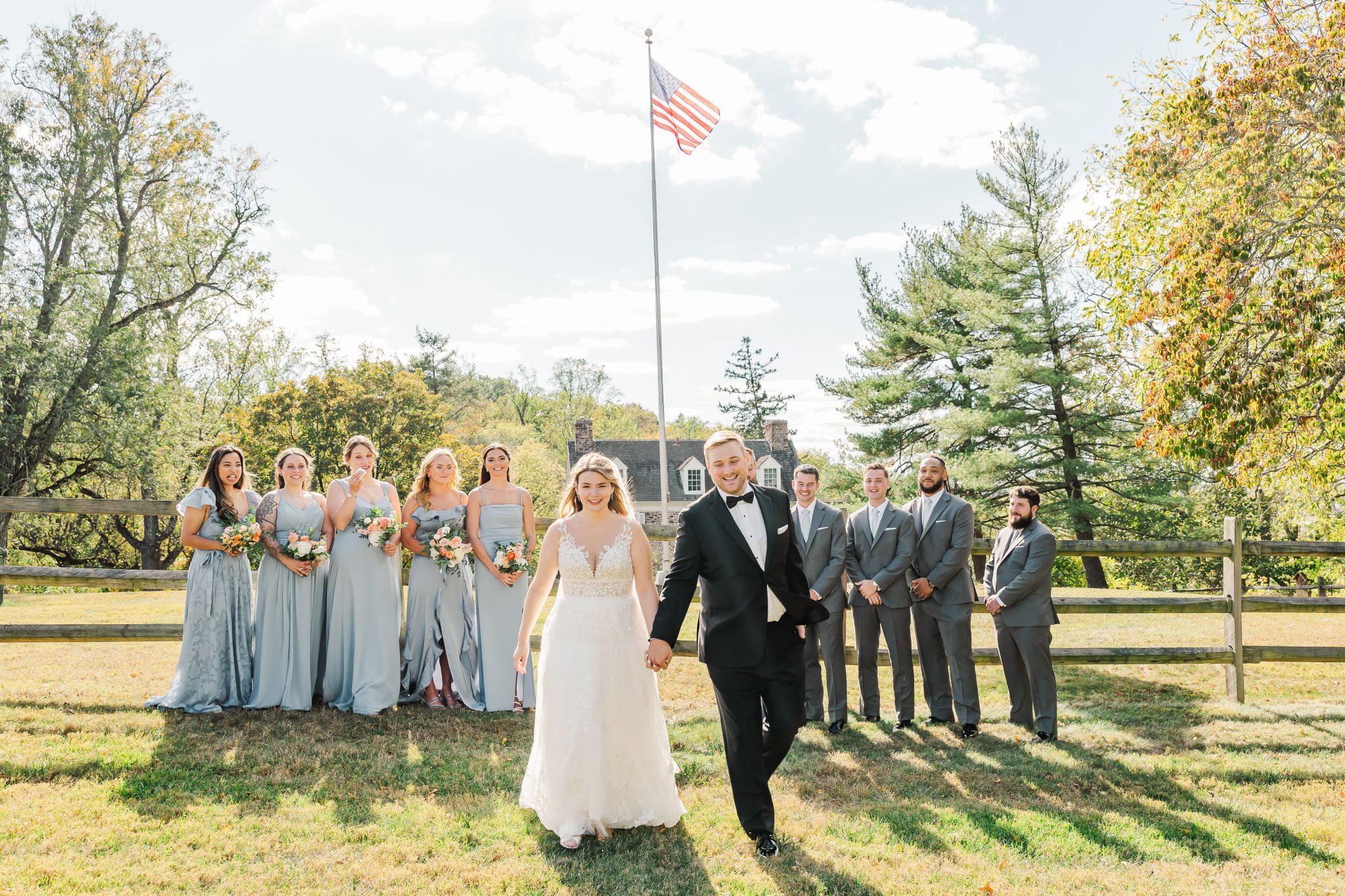 wedding photography at John James Audubon Canter 1201 Pawlings Rd, Audubon, PA 19403